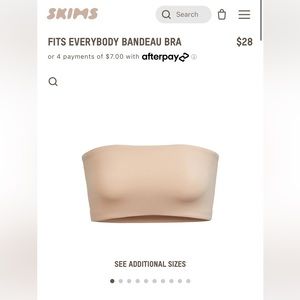 SKIMS fits everybody bandeau bra